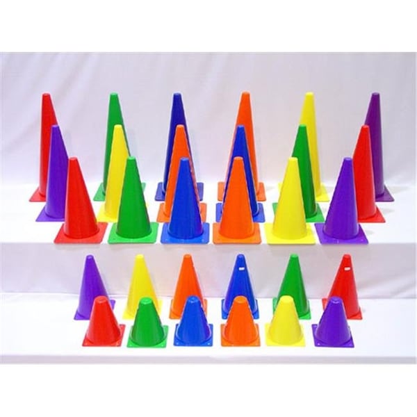 Everrich Industries Everrich EVB-0015 9 Inch Plastic Cones - Set of 6 EVB-0015 - main